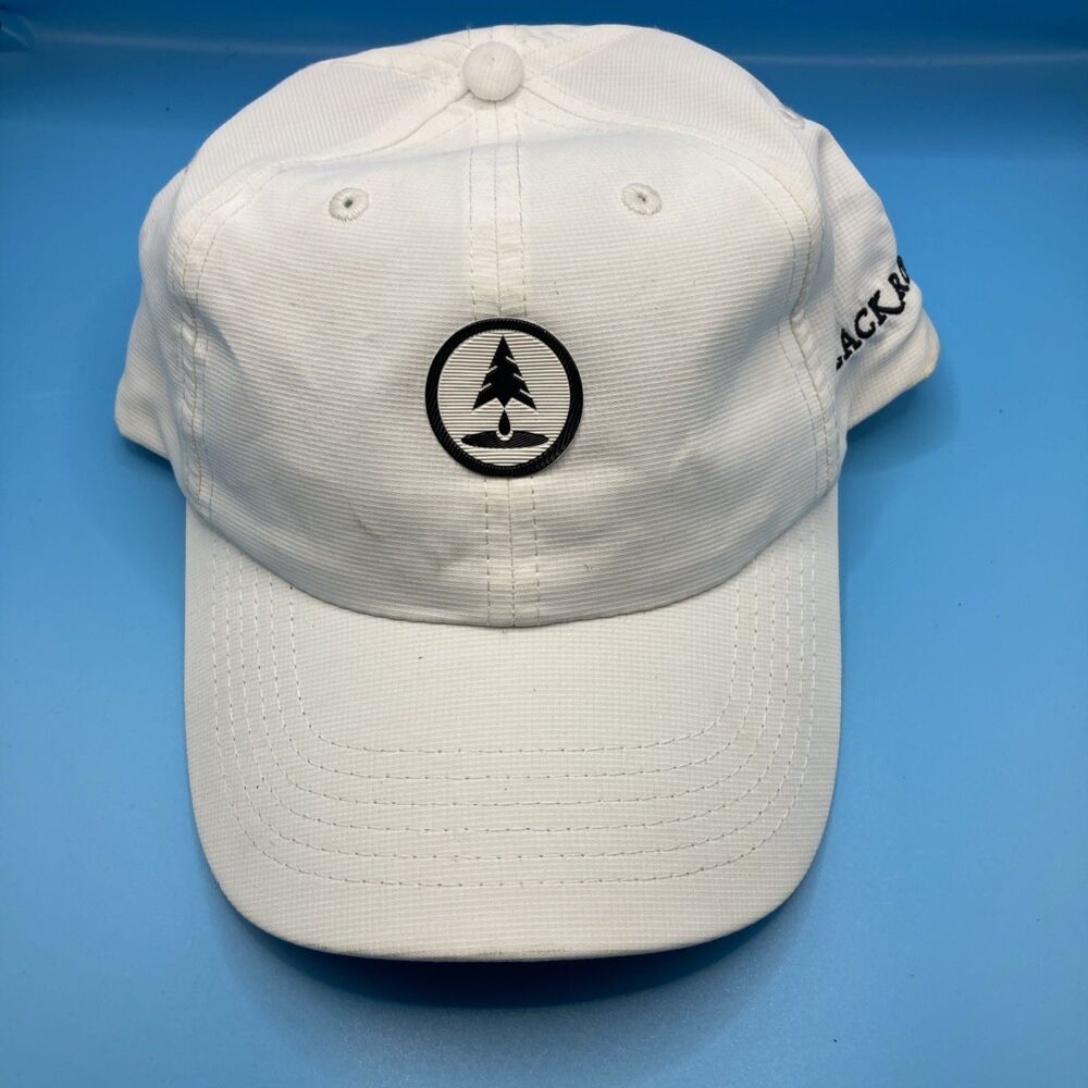 Black Mountain Raindrop White Adjustable Adult Baseball Cap Small Fit Imperial